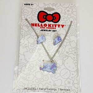 CINNAMOROLL 🐶 Hello kitty And Friends Jewelry Set Necklace And Earrings NEW